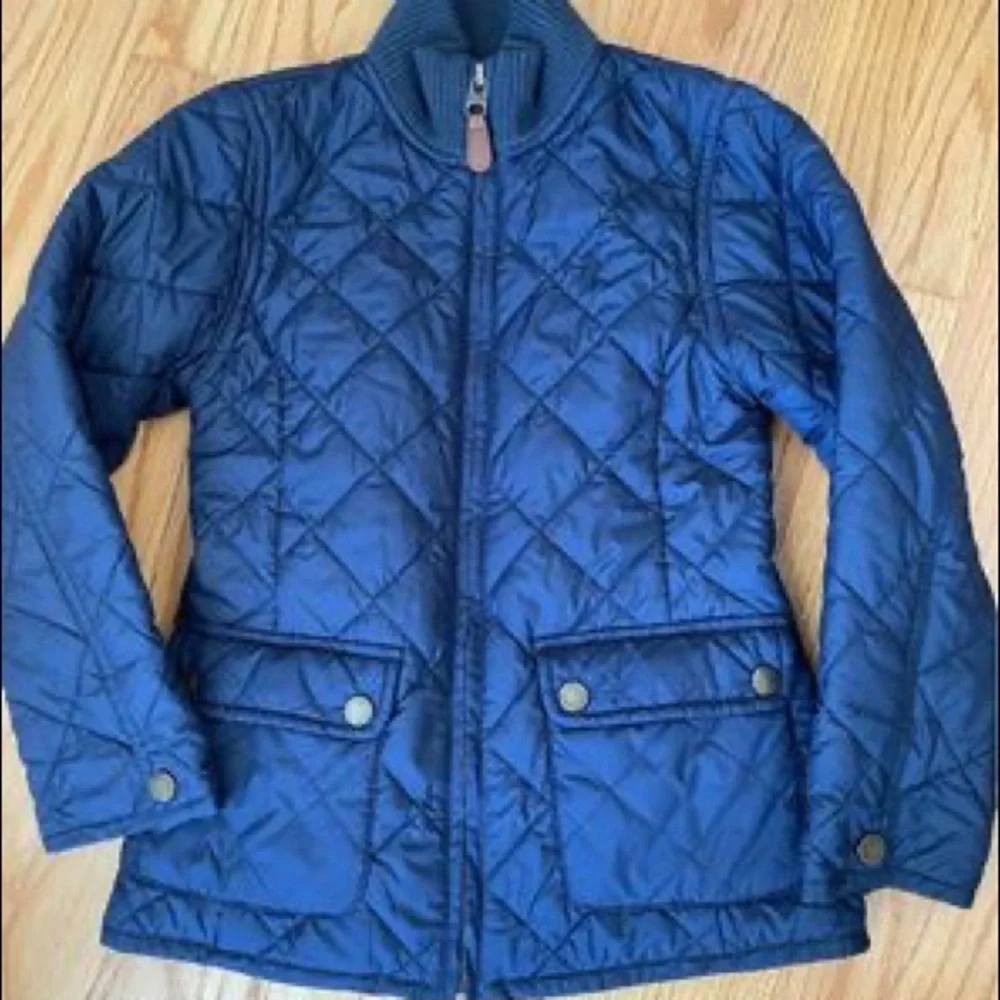 RALPH LAUREN 6X kids Quilted Jacket Navy Blue Coat